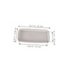 VICASKY 3pcs Plastic Flowerpot Water Trays Rectangular Potted Plant Bases