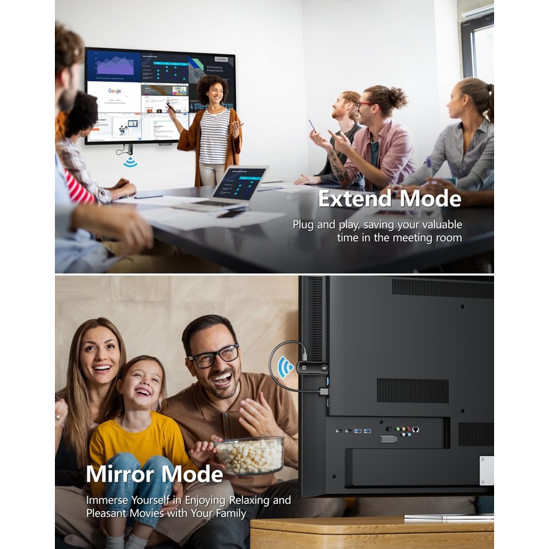 WELUSOPU HDMI Wireless 4K Decoding, Wireless HDMI Transmitter and Receiver