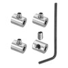 PATIKIL 3 mm Hole Wire Rope Clip Set 4 Pcs