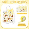 SilTriangle 30 Pcs Bee Clear Gift Bag with Handle Ribbon