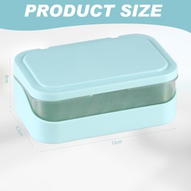 Arcjunys Soap Holder Travel Soap Dish Soap Box Soap Saver with Lid Soap Bar Holder Soap Tray Soap Case Soap Container for Bathroom Shower Camping Gym