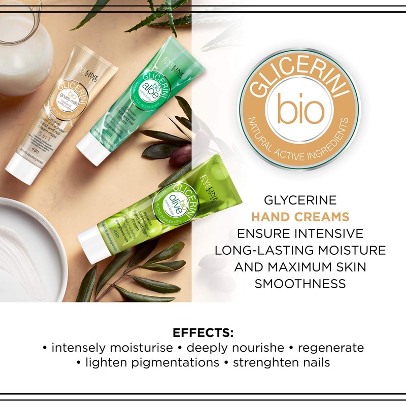 Eveline Glycerine 5 in 1 Organic Hand Cream Mask with