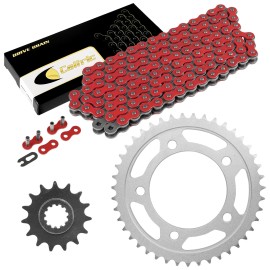 Caltric Red Drive Chain And Sprocket Kit for Honda CBR600F2 CBR600F3 1991-1996