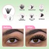 RITALASH Lash Extension Kit DIY Lash Clusters Kit 624pcs Cluster