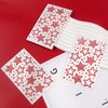 3 Sheers Red Star Gems Stickers Acrylic Star Rhinestone Sticker