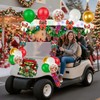 Golf Cart Decorations Kit,Parade Golf Cart Decoration Kit (Christmas)
