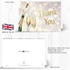 24 x Adult Party Thank You Cards - Champagne Theme,