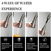 EcoChannels Kitchen Faucet with Pull Down Sprayer, Single Handle Brushed
