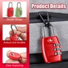 TSA Luggage Locks, 2 Pcs 3 Digit Combination Padlock, Travel