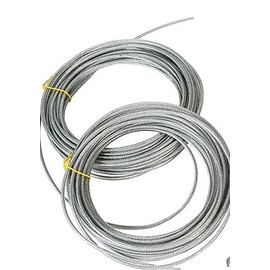 Shenandoah Homestead Supply 50-250 Ft Clothesline Cable, Vinyl Coated Heavy Duty 2000 Lb. Flexible, Long-Lasting The Best for Washline Pulleys (100 ft)