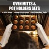 Rorecay Oven Mitts and Pot Holders Sets 6pcs, Extra Long