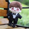 Sewning-Plush-Clothes-15cm-Suit Shirt Tie Bowtie Doll (White)