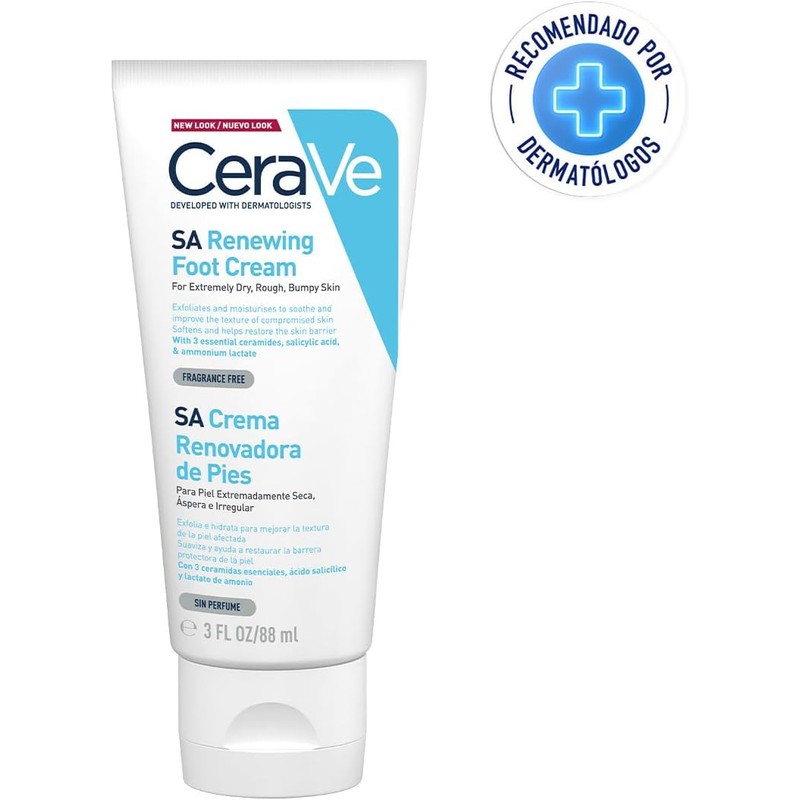 CeraVe Crema Renovadora e Hidratante de Pies con Ácido Salicílico