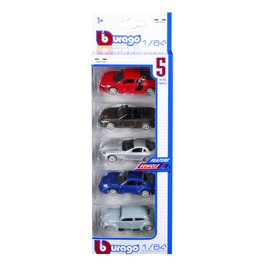 Bburago Maisto France BBURAGO - AUTO 1:64 - PACK 5 P