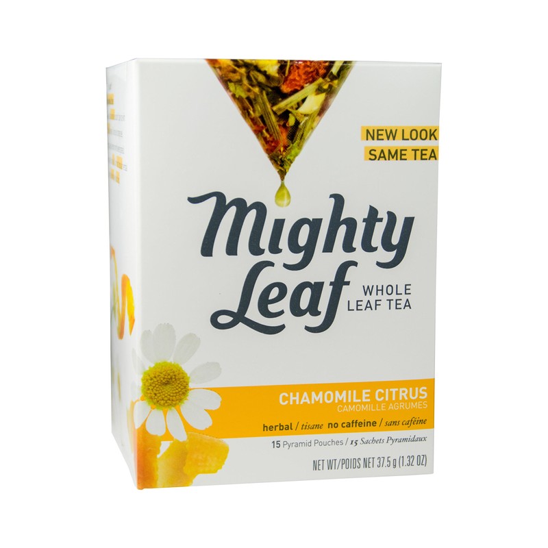 Mighty Leaf Whole Leaf Tea, Chamomile Citrus, 15 Tea Bags