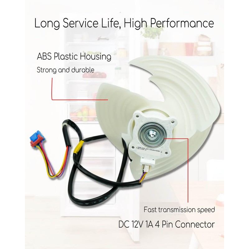 Refrigerator Condenser Fan Motor Assembly EAU63103301 Fit for LG and