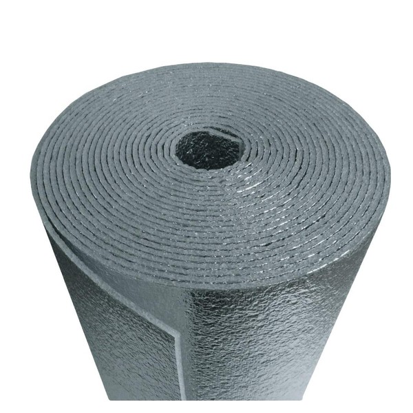US Energy Products 50sqft (Foam Not Cheap Bubble) 24inch x 25ft Reflective Foam Core Insulation Garage Pipe Air Duct Faucet Attic Roof Basement Sauna Weatherization wrap kit (1/4" Thick) R8