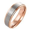Paula & Fritz® Brushed Stainless Steel Ring Women's Ring Engagement