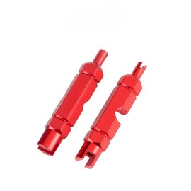 Vmingo Extractor Valvula Francesa Bicicleta Herramienta Llave Quitar Alma Valvula Camara Bici Tubeless (Rojo)