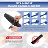 Buzzlett Universal Gutter Cleaning Kit for Leaf Blowers, 9.3 Feet