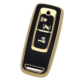 Kinotaka Special Design For Honda Bike TPU Smart Key Case Forza mf17 2021 PCX125(JK05) PCX160(KF47) DIO110(JK03) ADV160 Key Cover For Honda Bike Accessories (Black)