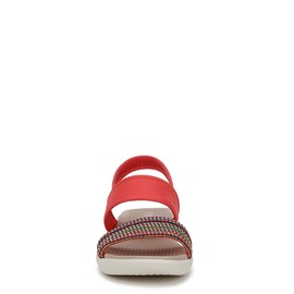 BZees Womens Cali Sandal Coral Beach Multi 9.5 W