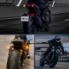 Nilight Motorcycle Rear LED Turn Signals Brake Tail Light Red