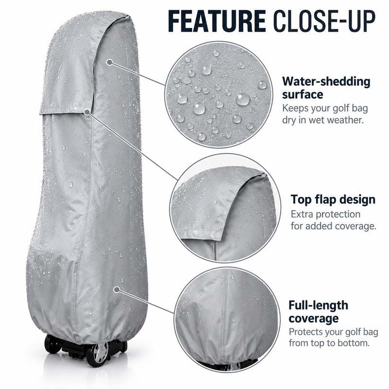 Golf Bag Rain Cover for Outdoor Protection – Rainproof Silk