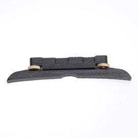 Mandolin Bridge, Ebony Mandolin Bridge 4.5 * 0.8 * 0.3in Metal Adjustable Ebony Durable for Mandolin Concert Music Enthusiast Playing (Black)
