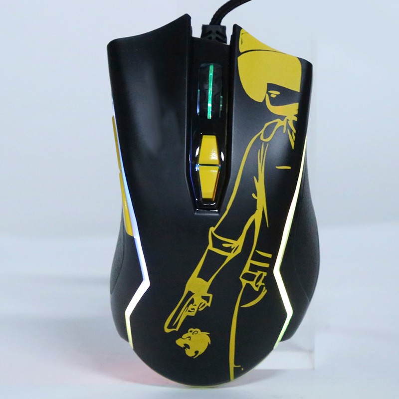 Gaming Mouse M762 RGB USB Wired 6 Adjustable DPI Ergonomic