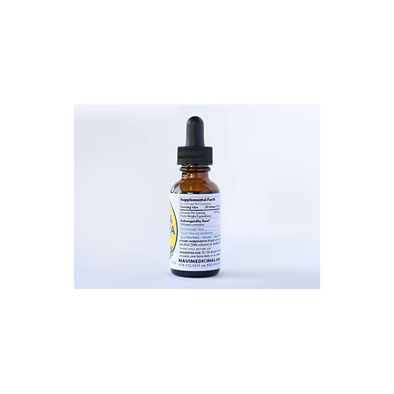 Ashwagandha Root Extract 1oz. - Mauifarmacy Grown USA