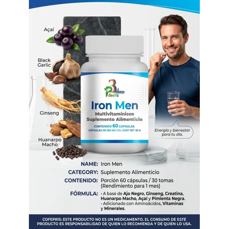 Iron Men Multivitamínico Hombre Capsulas