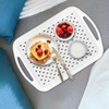 MDLUU Large Non-Slip Serving Tray with Handles, Food Serving Platter,