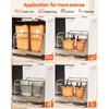 LIONONLY Dual Pull Out Trash Can Under Cabinet, Heavy Duty