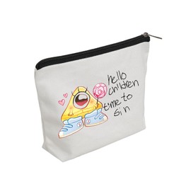 WZJHCL Bill Cipher Time To Sin Makeup Bag Mystery Shack Cosmetic Bag Falls Storage Pouch Bag Dipper And Mabel Pines (Time To Sin)