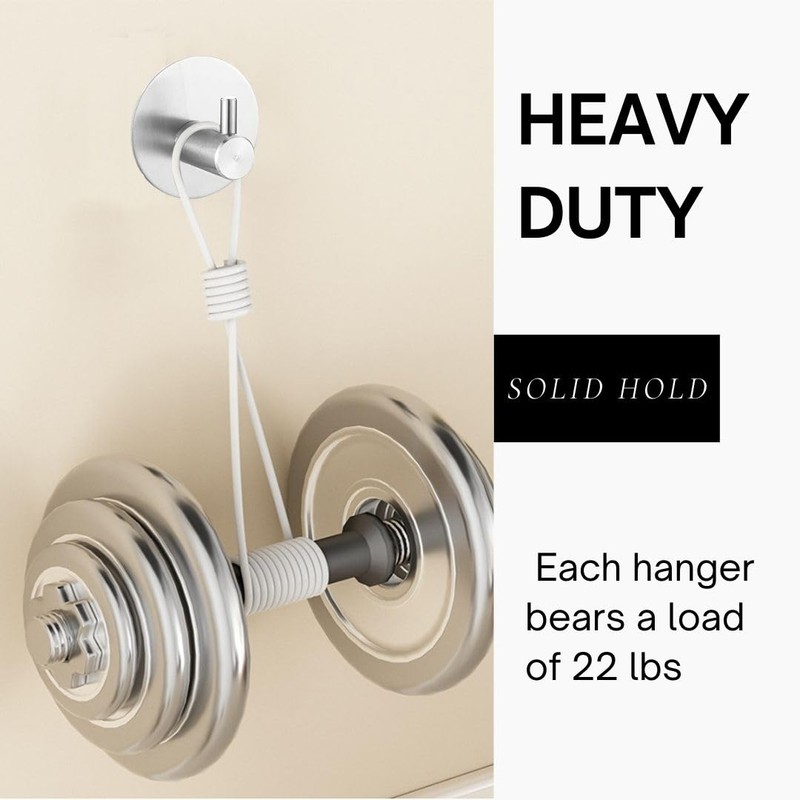 Miliocry 6 Packs Bathroom Towel Hooks, Adhesive Hooks Heavy Duty