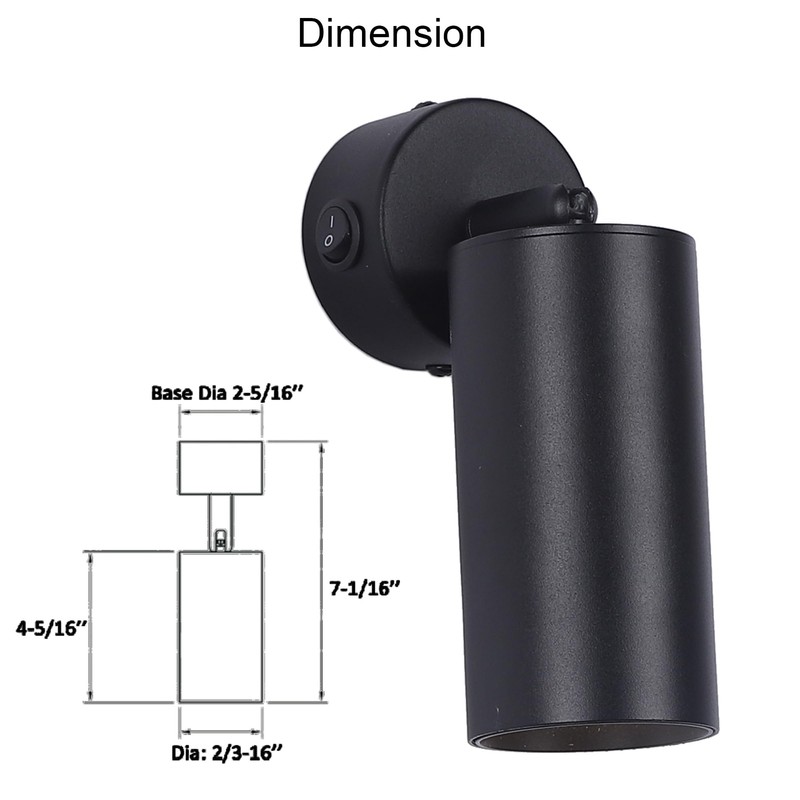 Maichis 2Pack LED RV Wall Sconce with Switch, 12Volts RV