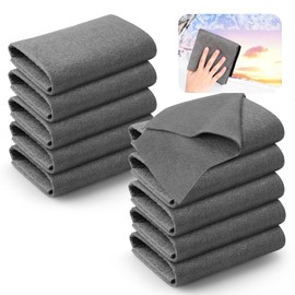AiQInu Pack of 10 Thickened Magic Cleaning Cloths, Reusable Microfibre Cloths 30 x 30 cm, Cleaning Cloth for Kitchens, Bathrooms, Windows, Glass, Cars