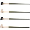 Baluue 4sets Angled Eyeshadow Brush Set for Face Makeup Professional