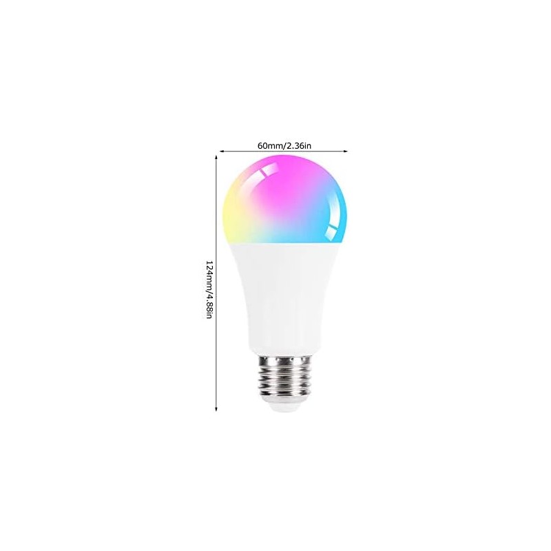 Bombilla LED, 10W E27 Bombilla LED RGB Regulable, para Sala