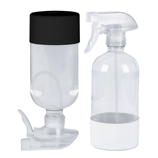 TERESRY 2 Pack 360° Glass Spray Bottles with Silicone Sleeve,