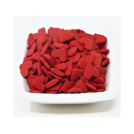 Valentine Jumbo Red Heart Shaped Sprinkles (16 ounces (1 pound))