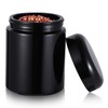 Lnrueg 8.5 Oz 250ML Smell Proof Jar, Black Viewing Jars