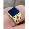 Men's 14k Gold Over Real Solid 925 Sterling Silver Ring