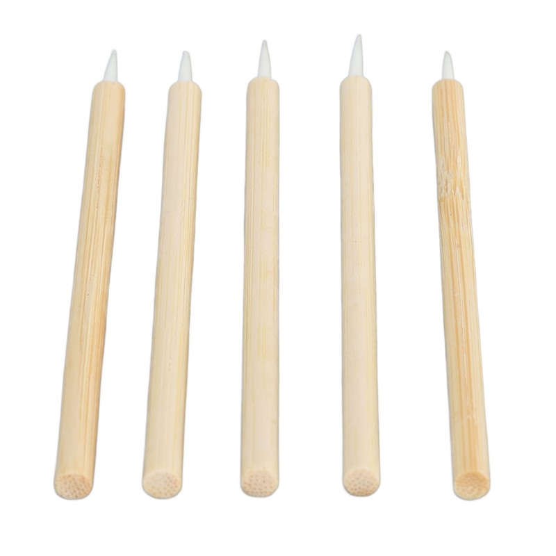 100pcs Eyeliner Brush Disposable Ultra Fine Point Eyeliner Applicator Cosmetic
