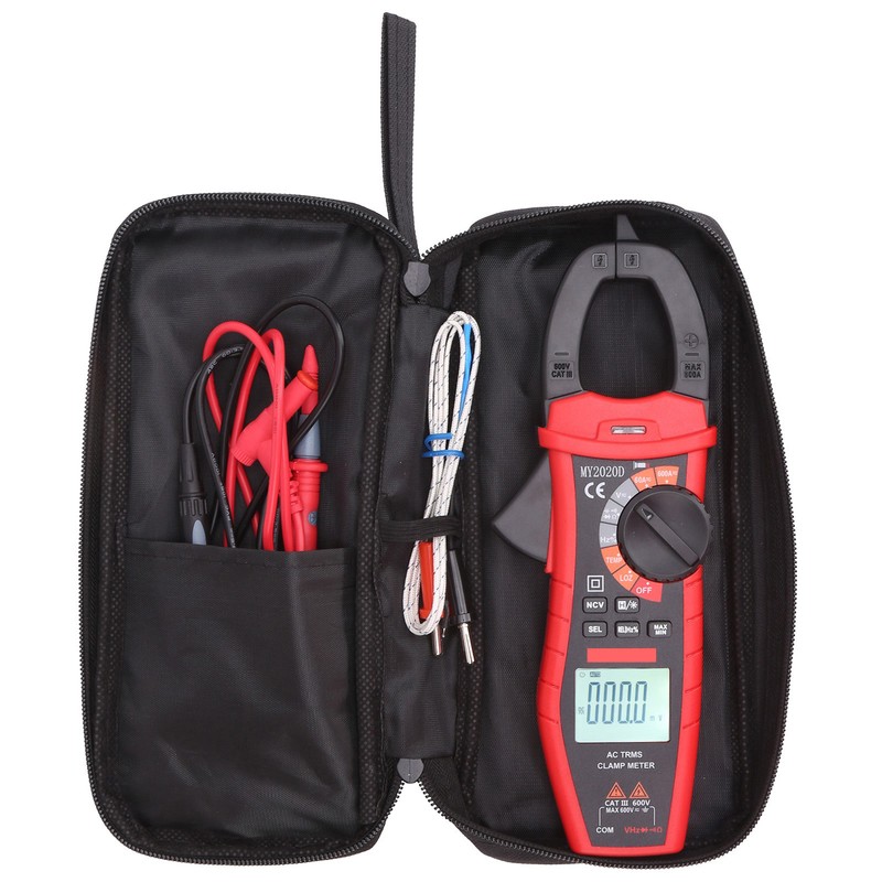 Digital Clamp Multimeter Handheld LCD Display DC AC Current Tester