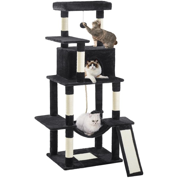 ABCPET Cat Tree Tower 63in Multi-Level Cat Tower for Indoor