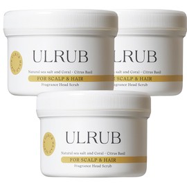 Wullove Head Scrub, 7.1 oz (200 g), Spa Experience, Scalp Scrub, Head Spa, Scalp Care, Hair Care, Hair Scrub, Gift, 3 Pieces