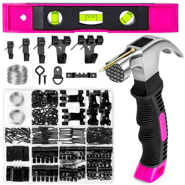 Picture Hanging Kit - 327Pcs Picture Hangers with Hooks, Nails,