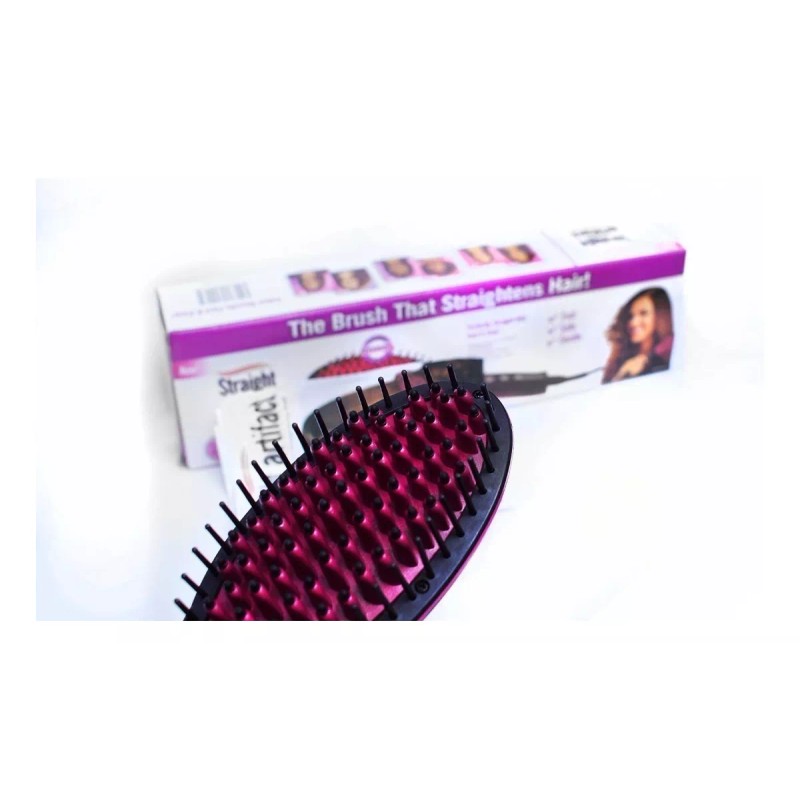 Marca Original Cepillo Alaciador / Alisador Con Regulador Temperatura. Wow